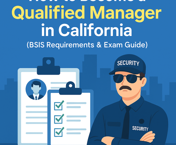 how to become a qualified manager in California